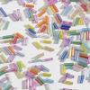 Picture of Glass Seed Beads Tube Multicolor About 7mm x 2mm
