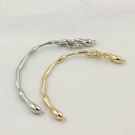 Picture of Brass Stylish Semi-finished Bracelets For DIY Handmade Jewelry Making Branch Multicolor