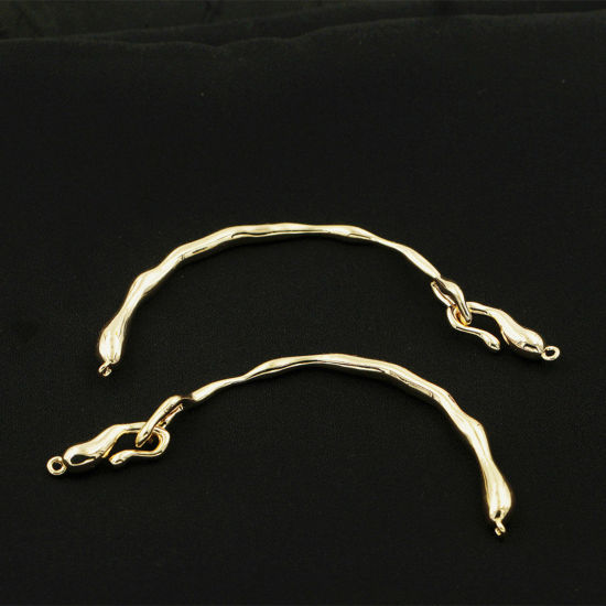 Picture of Brass Stylish Semi-finished Bracelets For DIY Handmade Jewelry Making Branch Multicolor