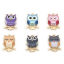 Picture of Zinc Based Alloy Halloween Charms Gold Plated Multicolor Owl Animal Enamel 21.5mm x 15mm