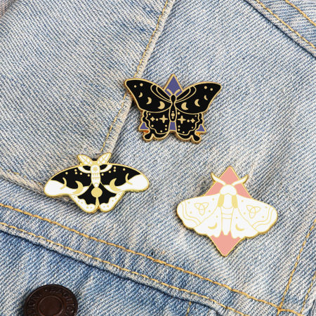 Insect Pin Brooches Butterfly Animal Multicolor Enamel