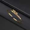 Bild von 304 Edelstahl Personalisierte Namensarmbänder, personalisierter Buchstaben-Charm-Anhänger 1 Stück