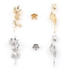 Picture of Brass Pendants Real Gold Plated Flower Leaves 3D