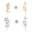 Picture of Brass Pendants Real Gold Plated Flower Leaves 3D