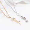 Picture of Brass Pendants Real Gold Plated Flower Leaves 3D