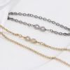 Picture of Brass Micro Pave Connectors Charms Pendants Infinity Symbol Real Gold Plated Clear Cubic Zirconia 15.5mm x 5mm
