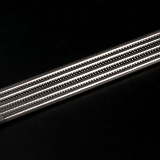 Image de Aiguilles à Tricoter Double Point en Acier Inoxydable Argent Mat 20cm Long, 1 Kit ( 35 Pcs/Kit)