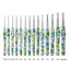 Picture of Aluminum & Plastic Aluminum Crochet Hooks Needles Green Paisely 15cm(5 7/8") long