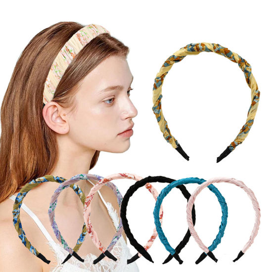 Picture of Polyester Simple Headband Hair Hoop Multicolor