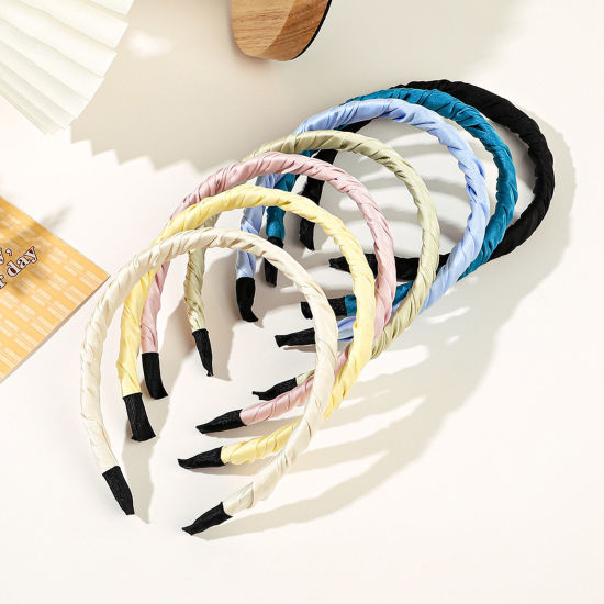 Picture of Polyester Simple Headband Hair Hoop Multicolor