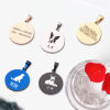 Image de 1 Pièce Pendentif BreloqueÉtiquettes d'Estampage Vierges en 201 Acier Inoxydable Polissage Miroir