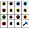 Bild von ABS Plastik Puppe DIY Bunt Rund Auge 20 Sets