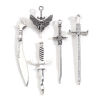 Picture of Zinc Based Alloy Pendants Antique Silver Color Sword 3D