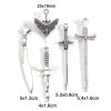 Picture of Zinc Based Alloy Pendants Antique Silver Color Sword 3D