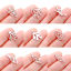 Image de Breloques en 304 Acier Inoxydable Collection Végétale Feuille Creux 3 Pcs