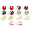Picture of Lampwork Glass Beads For DIY Jewelry Making Round Multicolor Fruit Enamel About 12mm Dia