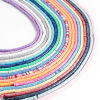 Picture of 2 Strands (Approx 330 PCs/Strand) Polymer Clay Katsuki Beads Round Multicolor Pearlized About 6mm Dia