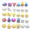 Picture of 304 Stainless Steel Geometry Series Charms Multicolor Geometric Texture