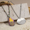 Picture of 304 Stainless Steel Geometry Series Charms Multicolor Geometric Texture