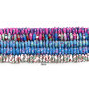 Picture of Polymer Clay Beads For DIY Jewelry Making Saucer Multicolor Flower Pattern About 9mm Dia