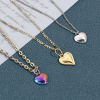 Bild von Umweltfreundliche Vakuumbeschichtung 304 Edelstahl Valentinstag Charms Herz Bunt Cabochon Fassung 3 Stück