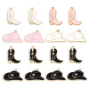 Picture of Zinc Based Alloy West Cowboy Charms Gold Plated Boots Hat Enamel