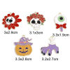 Imagen de Zamak Halloween Colgantes Chapado en Oro Esmalte 10 Unidades