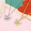 Imagen de Zamak Colgantes Charms Multicolor Mariposa Transparente Rhinestone) 18mm x 16mm, 10 Unidades