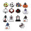 Picture of Zinc Based Alloy Halloween Charms Multicolor Enamel