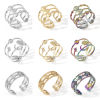 Picture of 304 Stainless Steel Open Rings Multicolor