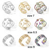 Picture of 304 Stainless Steel Open Rings Multicolor