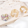 Picture of 304 Stainless Steel Open Rings Multicolor