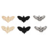 Image de Pendentifs Halloween en Alliage de Zinc Multicolore Papillon de nuit Crânes 4.3cm x 2.7cm, 10 Pcs