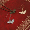Image de Pendentifs Halloween en Alliage de Zinc Multicolore Papillon de nuit Crânes 4.3cm x 2.7cm, 10 Pcs