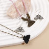 Picture of Zinc Based Alloy Insect Charms Multicolor Moth Moon Phases 25mm x 16mm