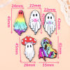 Imagen de Acrílico Halloween Colgantes Halloween Fantasma Multicolor Doble Cara 5 Unidades
