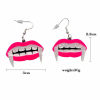 Imagen de Acrílico Lindo Pendientes Multicolor Halloween Fantasma Cráneo 1 Par