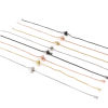 Picture of Brass Box Chain Semi-finished Adjustable Slider/ Slide Bolo Bracelets For DIY Handmade Jewelry Making Multicolor 23cm(9") long