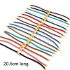 Picture of Polyester Braided Semi-finished Bracelets For DIY Handmade Jewelry Making Accessories Findings Multicolor Adjustable 20.5cm(8 1/8") long