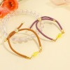 Picture of Polyester Braided Semi-finished Bracelets For DIY Handmade Jewelry Making Accessories Findings Multicolor Adjustable 20.5cm(8 1/8") long