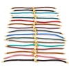 Picture of Polyester Braided Semi-finished Bracelets For DIY Handmade Jewelry Making Accessories Findings Multicolor Adjustable 20.5cm(8 1/8") long