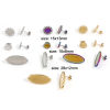 Picture of 304 Stainless Steel Ear Post Stud Earrings Oval Multicolor Cabochon Settings