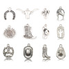 Imagen de Zamak Vaquero del Oeste Colgantes Charms Plata Antigua 20 Unidades