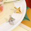 Imagen de Zamak Colgantes Charms Seta 3D 25.5mm x 19mm, 5 Unidades