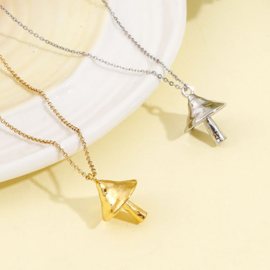 Bild von Zinklegierung Charms Pilz 3D 25.5mm x 19mm, 5 Stück