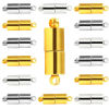 Picture of Zinc Based Alloy Magnetic Clasps Cylinder Multicolor 20mm x 5mm