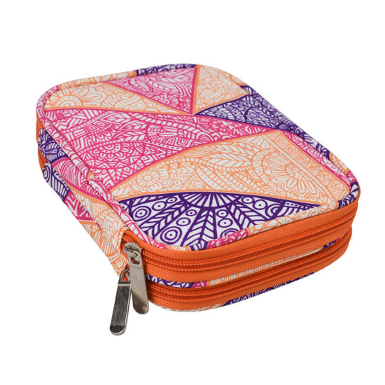 Picture of Oxford Fabric Crochet Hook Storage Bag Rectangle Multicolor 17.5cm x 14cm