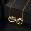 Imagen de 1 Unidad 304 Acero Inoxidable Collar con Nombre Personalizado Colgante con Letra Personalizada