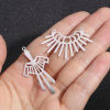 Picture of Iron Based Alloy Filigree Stamping Connectors Charms Pendants Multicolor Spiral Sun Rays Hollow