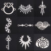 Picture of Iron Based Alloy Filigree Stamping Connectors Charms Pendants Multicolor Spiral Sun Rays Hollow